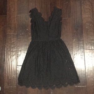 Black lace dress
